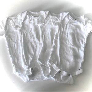 Set of 4 Gerber Onesies - 0-3 Months - White